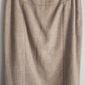Lafayette 148 New York Camel/Beige Tweed Skirt-EUC-Size 6